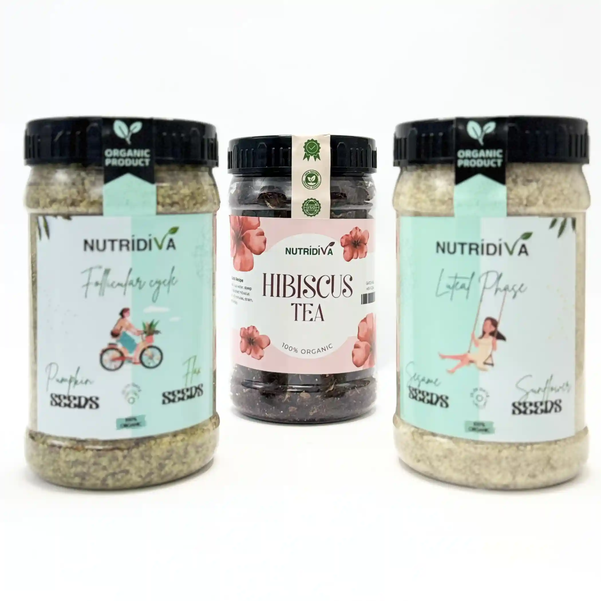 Balance Bloom – PCOS Support with Seed Cycling & Hibiscus Tea