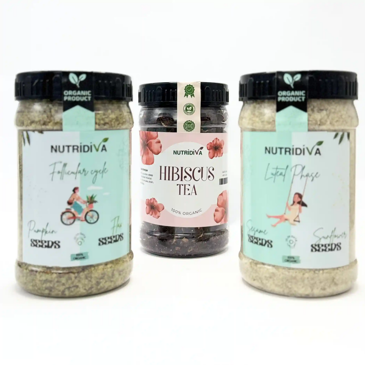 Balance Bloom – PCOS Support with Seed Cycling & Hibiscus Tea