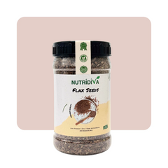 Nutridiva Flax Seeds – Organic Omega-3 Superfood for Heart & Digestion