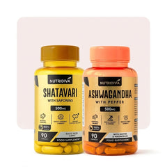 Ashwagandha + Shatavari Capsules Bundle – Stress & Wellness Support