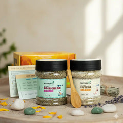 PCOS Relief Kit - Two-Jar Seed Cycling System | Imported Organic Seeds for Hormonal Balance