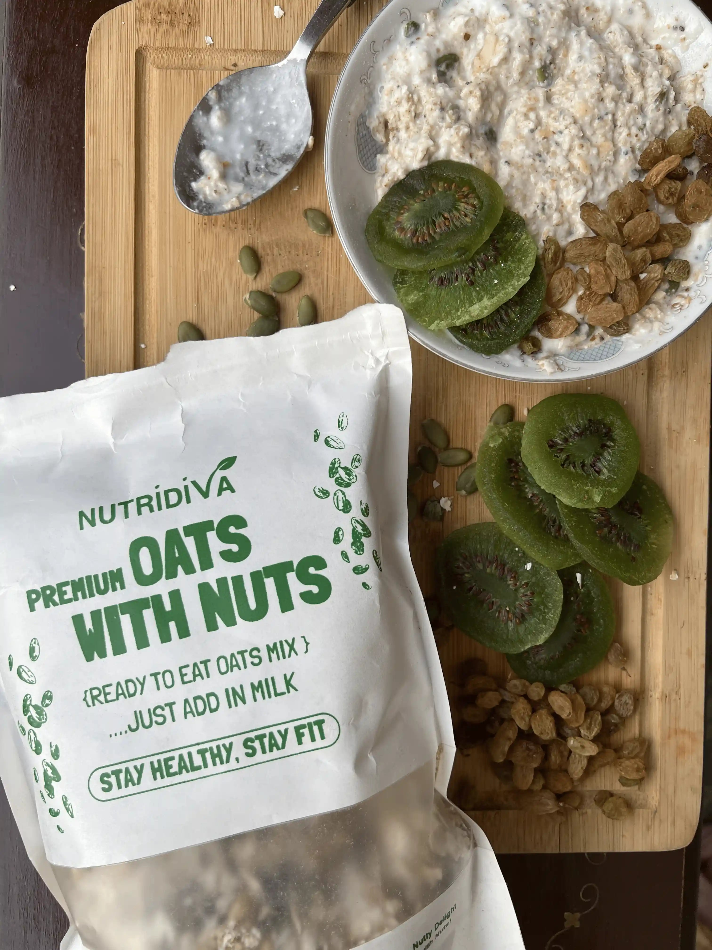 NutriDiva Oats with Nuts – Wholesome Organic Breakfast for Daily Energy and Vitality