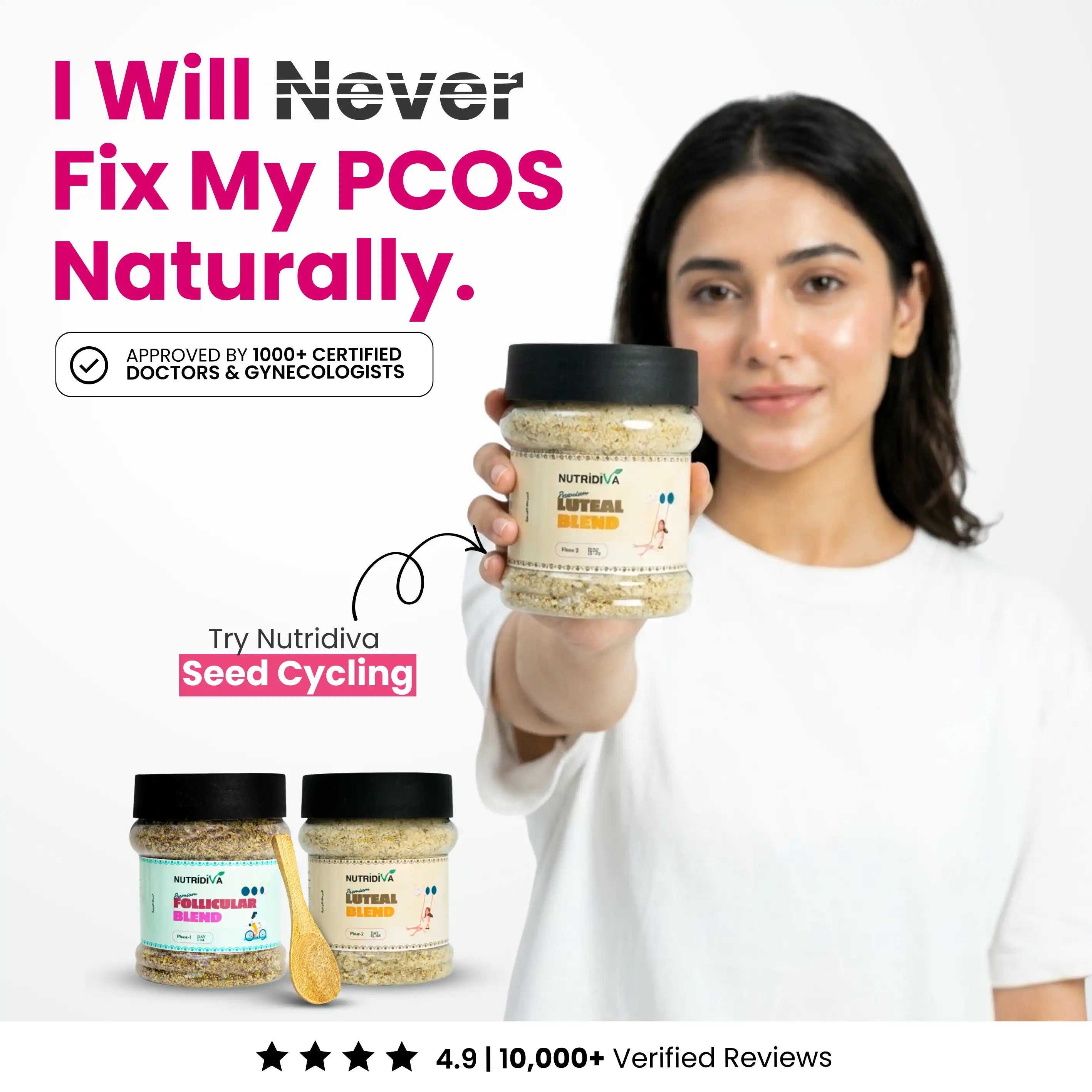 PCOS Kit Natural Seed Cycling Phase Guide – NutriDiva Pakistan Women Wellness