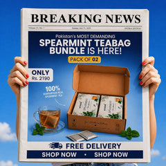 Spearmint Tea Bags Bundle of 2 – 60 Sachets Pakistan