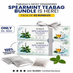 Spearmint Tea Bags Bundle of 2 – 60 Sachets Pakistan