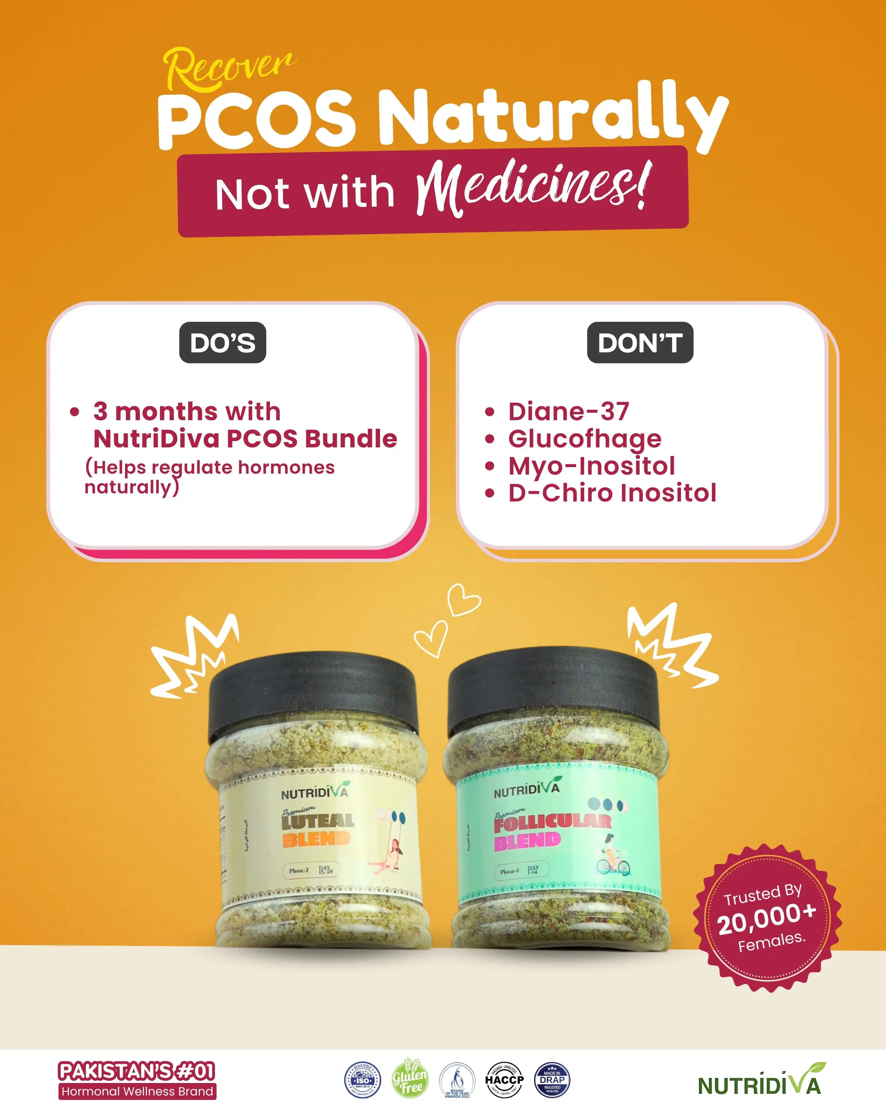 PCOS Relief Kit Guide and Cycle Tracker Journal by NutriDiva
